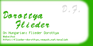 dorottya flieder business card